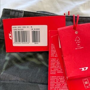 Diesel Camouflage Green Trousers